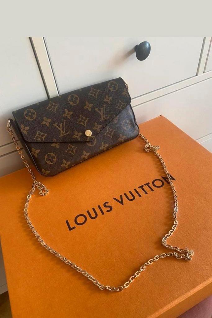Louis Vuitton Félicie Pochette Monogram, Sieraden, Tassen en Uiterlijk, Tassen | Damestassen, Zo goed als nieuw, Schoudertasje