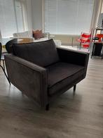 Bepure rodeo fauteuil velvet antraciet, Huis en Inrichting, Fauteuils, Ophalen, Minder dan 75 cm, 125 cm of meer, Zo goed als nieuw