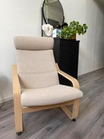 POÄNG Fauteuil + Voetenbank, Ophalen, Nieuw, 75 tot 100 cm, 50 tot 75 cm
