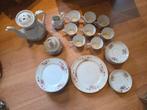 Vintage Servies met Rozenmotief Petrus Regout, Gebruikt, Ophalen of Verzenden, Overige stijlen, Porselein