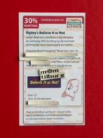 Voordeelbon 50 Ripley's Believe It or Not 30% korting., Tickets en Kaartjes, Drie personen of meer, Kortingsbon, Overige typen