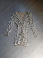 Glitter jurkje one size, Kleding | Dames, Verzenden, Nieuw, Zwart, Boven de knie