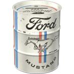 Ford Mustang horse stripes oil barrel reclame spaarpot, Ophalen of Verzenden, Nieuw, Auto's