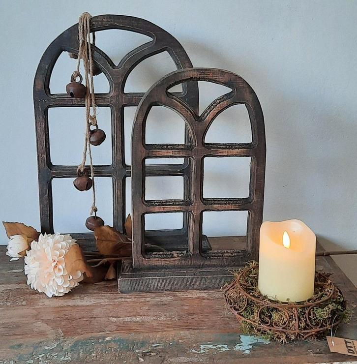 Mooie houten stalraam H33cm maat S, Huis en Inrichting, Woonaccessoires | Overige, Nieuw, Ophalen of Verzenden