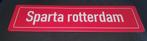 wandbord van sparta rotterdam. Afmetingen: 40 cm x 10 cm., Verzamelen, Ophalen of Verzenden, Nieuw, Sparta, Overige typen