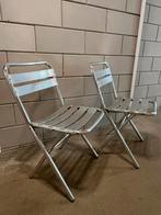 2 aluminium klapstoelen voor buiten, Ophalen, Gebruikt, Aluminium