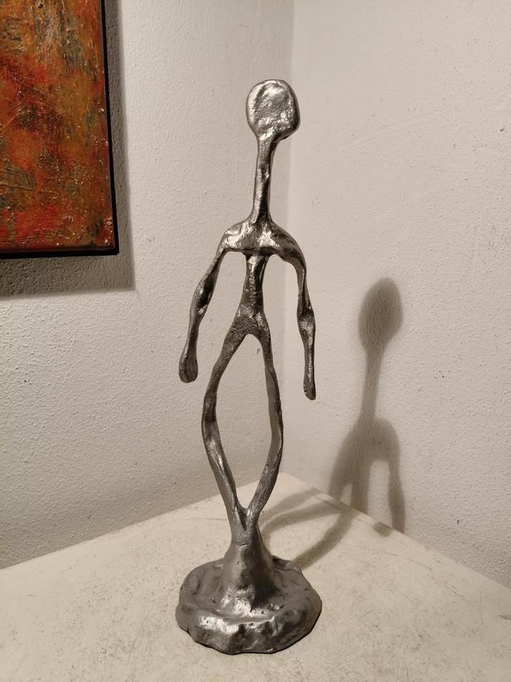 2954 Vintage Aluminium Sculptuur - Modernistisch Design, Antiek en Kunst, Kunst | Beelden en Houtsnijwerken, Ophalen of Verzenden