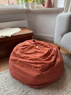 Poef  kind, merk Lebel. 2 hoezen; roest/terra en grijs-groen, Huis en Inrichting, Zitzakken, Ophalen of Verzenden, Gebruikt, Overige kleuren