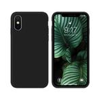Backcover + Glas screenprotector voor iPhone X / XS _ Zwart, Verzenden, Nieuw, IPhone XS, Hoesje of Tasje
