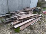 Hardhout planken., Doe-het-zelf en Verbouw, Hout en Planken, Minder dan 25 mm, Ophalen of Verzenden, Zo goed als nieuw, Plank