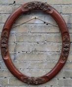 Schilderijlijst. Ovaal. Geornamenteerd. Eiken.  49/59 cm., Huis en Inrichting, Woonaccessoires | Lijsten, Ophalen, 50 tot 75 cm