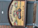 Harley Davidson Lamp wand, Huis en Inrichting, Ophalen of Verzenden, Zo goed als nieuw, Hout