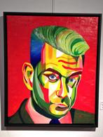 Olieverf schilderij Robbie Williams, Ophalen