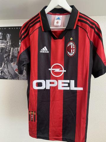#RS028 Retroshirt Maldini (AC Milan) te koop! Maat S beschikbaar voor biedingen