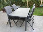 Tuinset, Tuin en Terras, Tuinsets en Loungesets, Ophalen, 4 zitplaatsen, Gebruikt, Aluminium