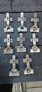 Blum scharnieren - 9 stuks, Doe-het-zelf en Verbouw, Hang- en Sluitwerk, Ophalen of Verzenden, Gebruikt, Overige materialen, Scharnier