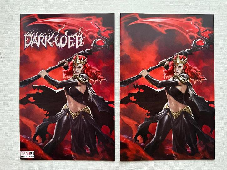 Dark Web 1-Shot Exclusive Variant Cover Set (2022 Marvel), Boeken, Strips | Comics, Zo goed als nieuw, Complete serie of reeks