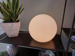 glazen bol lamp, Huis en Inrichting, Lampen | Tafellampen, Vintage design, Ophalen of Verzenden, Minder dan 50 cm, Glas