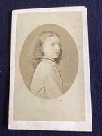 CDV, Tienermeisje, B. BRUINING, LEIDEN, Carte de Visite, Ophalen of Verzenden, Voor 1940, Gebruikt, Foto