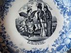 Antiek ondeugend bordje uit Frankrijk rond 1900, Ophalen of Verzenden