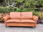 Leren 2 1/2-zits bank (cognac), Huis en Inrichting, Ophalen, Overige maten, Minder dan 75 cm, 150 tot 200 cm