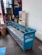 Van Dijk & Ko - Handbeschilderde Hongaarse Klepbank, Antiek en Kunst, Antiek | Meubels | Stoelen en Banken, Ophalen