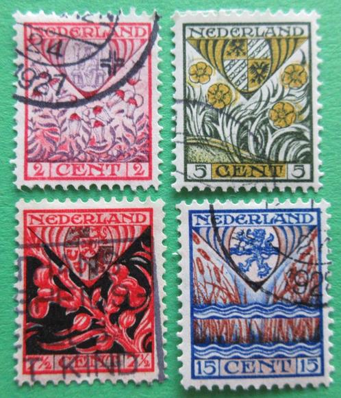 Nederland 1 NVPH 208 - 211 Kinderzegels 1927 gestempeld, Postzegels en Munten, Postzegels | Nederland, Gestempeld, T/m 1940, Verzenden
