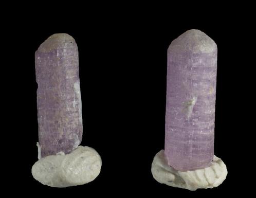 Extreem zeldzame Paarse SCAPOLIET kristallen., Verzamelen, Mineralen en Fossielen, Mineraal, Ophalen of Verzenden