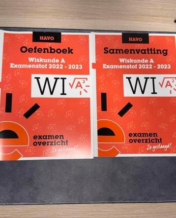 ExamenOverzicht - Oefenboek Examenstof Wiskunde A HAVO beschikbaar voor biedingen