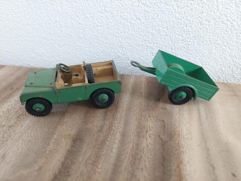Dinky Toys 1:43 Landrover en aanhangwagen, Hobby en Vrije tijd, Modelauto's | 1:43, Gebruikt, Auto, Dinky Toys, Ophalen of Verzenden