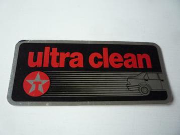 Zwarte Rechthoekige Sticker Ultra Clean Auto beschikbaar voor biedingen