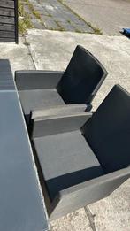 Tuinset loungeset, Ophalen of Verzenden, Gebruikt, Wicker, Stoel