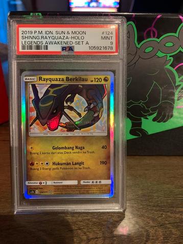 Pokemonkaart PSA shining rayquaza (IDN) beschikbaar voor biedingen