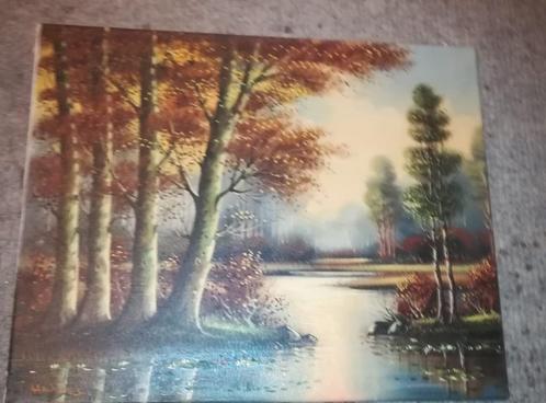 schilderij op doek, Antiek en Kunst, Kunst | Schilderijen | Abstract, Ophalen of Verzenden