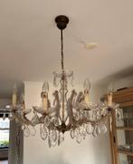 Kroonluchter, antiek, Huis en Inrichting, Lampen | Kroonluchters, Ophalen, Gebruikt, Glas, Klassiek