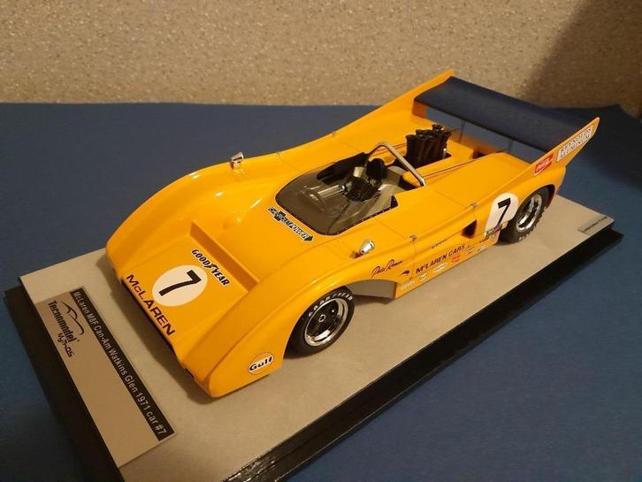 1:18 Tecnomodel McLaren M8F #7, CanAm Champion 1971, Hobby en Vrije tijd, Modelauto's | 1:18, Nieuw, Auto, Overige merken, Verzenden