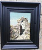 BOROBUDUR Tempel. F.C. Pennekamp. Olie/paneel. 31/17 cm, Ophalen