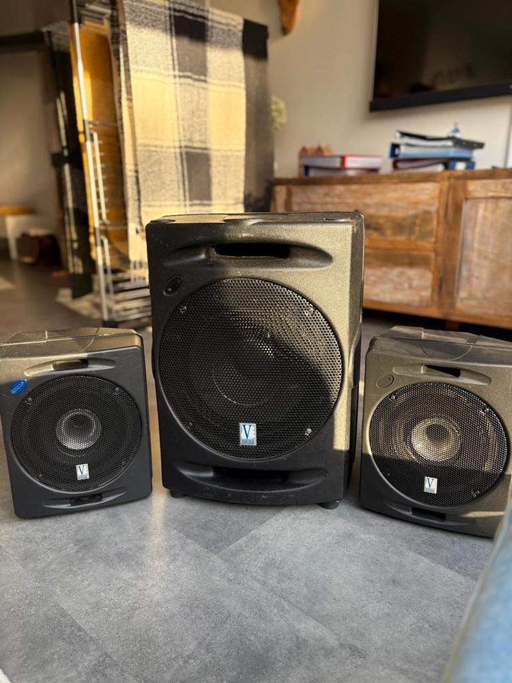 Viscount Voice Systems PA Set met Subwoofer, Muziek en Instrumenten, Versterkers | Keyboard, Monitor en PA, Gebruikt, Ophalen