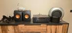 Complete Kef/Yamaha 2.1 surround set, Gebruikt, 60 tot 120 watt, Complete surroundset, Ophalen