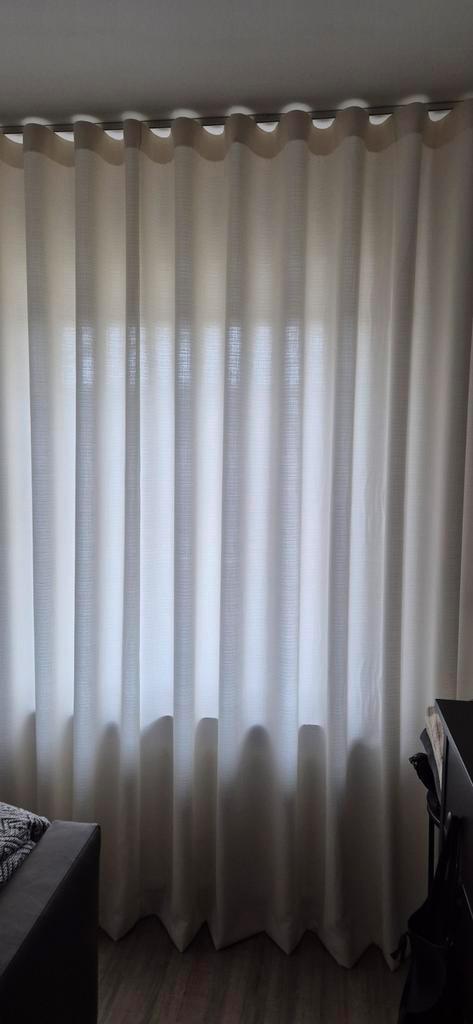Wavegordijnen ivoorkleur, Huis en Inrichting, Stoffering | Gordijnen en Lamellen, Nieuw, 200 cm of meer, 200 cm of meer, Crème