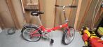 Compacte rode vouwfiets, Gebruikt, Heren, 14 tot 16 inch, Totaal opvouwbaar