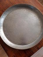 Antiek metalen dienblad, Huis en Inrichting, Woonaccessoires | Dienbladen, Ophalen, Rond, Metaal
