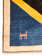 Handgeknoopt oosters wol Kars Gabbeh tapijt modern 199x267cm, Huis en Inrichting, Stoffering | Tapijten en Kleden, Gebruikt, Crème