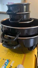 Pannenset - 5 delig, Huis en Inrichting, Keuken | Potten en Pannen, Ophalen, Overige materialen, Gebruikt, Inductieplaat