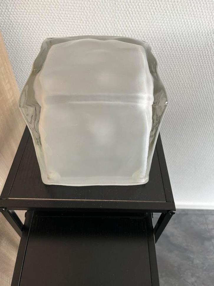 IKEA Ice Cube lamp, Huis en Inrichting, Lampen | Tafellampen, Zo goed als nieuw, Minder dan 50 cm, Glas, Ophalen of Verzenden