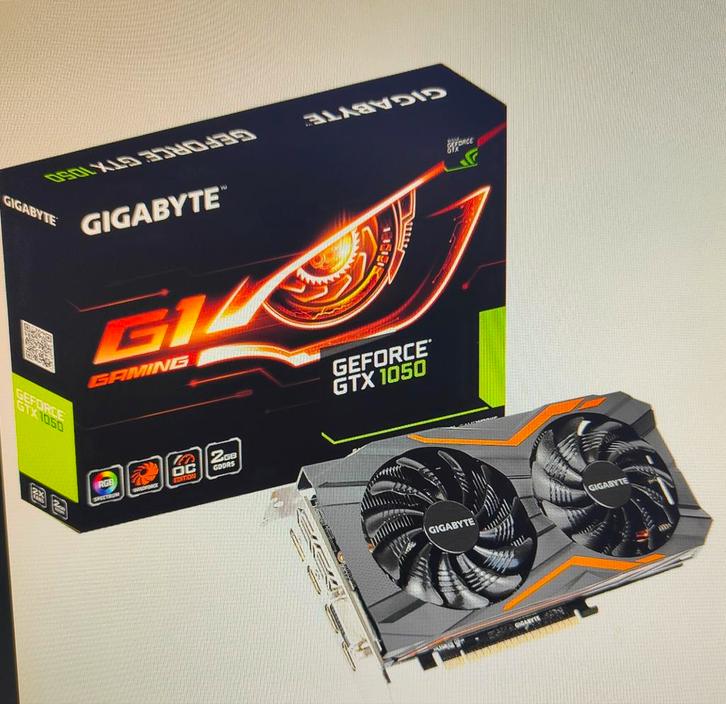 Gigabyte GeForce GTX (GV-N1050G1-2GD), Computers en Software, Videokaarten, Gebruikt, Nvidia, PCI-Express 3.0, GDDR5, HDMI, DisplayPort