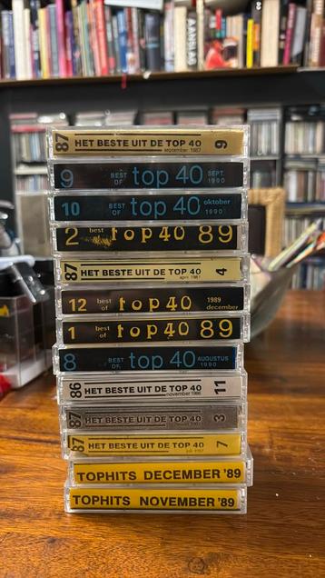 13 top 40 muziek cassettes in een koop 80er jaren beschikbaar voor biedingen