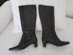 hoge leren laarzen, Hoge laarzen, Verzenden, Zwart, Zo goed als nieuw