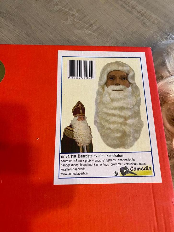 *complete Sinterklaas pruik/ baard set*, Diversen, Sinterklaas, Zo goed als nieuw, Ophalen