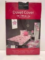NIEUW! “Anne O’Leary” dekbedovertrek set 140x200, roze,€8,99, Meisje, Dekbedovertrek, Nieuw, Ophalen of Verzenden